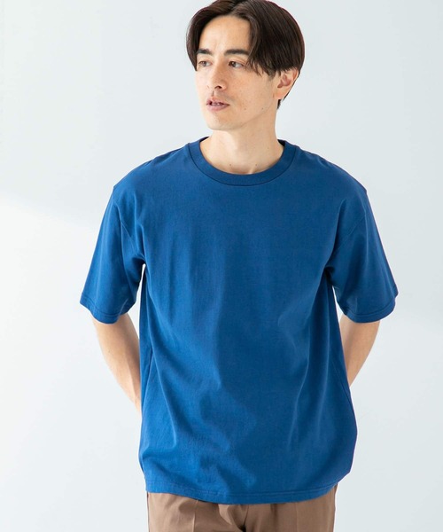 URBAN RESEARCH ROSSO MEN（アーバンリサーチロッソメン）の「『XLサイズあり』USAコットンMYSTANDARD半袖Tシャツ（Tシャツ/カットソー・メンズ・ブラウン/ネイビー/チャコールグレー/ベージュ系その他/ブルー系その他/ブルー/ホワイト系その他/グリーン系その他/シルバー/グレー系その他/カーキ/オレンジ系その他/ブラック/ホワイト/ピンク系その他・SMALL/LARGE/MEDIUM/X-LARGE）」の11枚目の写真