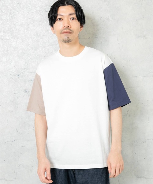 URBAN RESEARCH ROSSO MEN（アーバンリサーチロッソメン）の「『XLサイズあり』USAコットンMYSTANDARD半袖Tシャツ（Tシャツ/カットソー・メンズ・ブラウン/ネイビー/チャコールグレー/ベージュ系その他/ブルー系その他/ブルー/ホワイト系その他/グリーン系その他/シルバー/グレー系その他/カーキ/オレンジ系その他/ブラック/ホワイト/ピンク系その他・SMALL/LARGE/MEDIUM/X-LARGE）」の22枚目の写真
