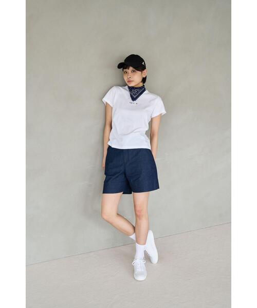 agnes b.(アニエスベー)の「WEB限定 ロゴ プリント コットン 半袖 Tシャツ ”Brando”(Tシャツ/カットソー・レディース・ホワイト・2/3/1)」の4枚目の写真