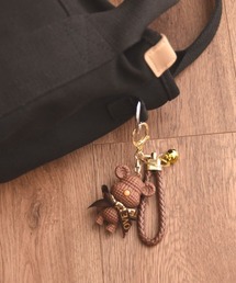 Mayree（メイリー）の「【urge select】テディベア ワッフルデザイン キーホルダー/バッグチャーム【マルチウェイ】(ベル付き)（キーホルダー）」