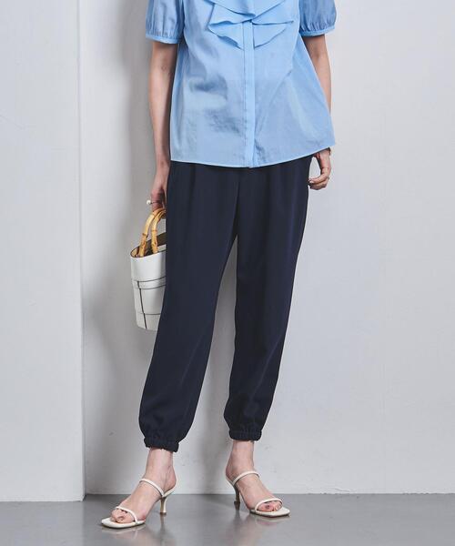 新品　タグ付き　ユナイテッドアローズ　パンツ サテン サイドポケット パンツ