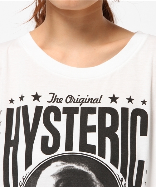 HYSTERIC GLAMOUR(ヒステリックグラマー)の「REVOLUTION pt ビッグT-SH(Tシャツ/カットソー・レディース・ホワイト/ピンク/ブラック・FREE)」の9枚目の写真