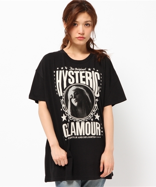 HYSTERIC GLAMOUR(ヒステリックグラマー)の「REVOLUTION pt ビッグT-SH(Tシャツ/カットソー・レディース・ホワイト/ピンク/ブラック・FREE)」の14枚目の写真