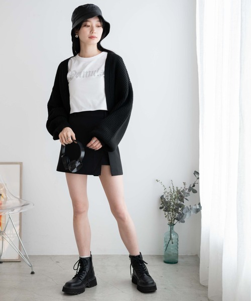 WEGO(ウィゴー)の「WEGO/ラインストーンちびT(Tシャツ/カットソー・レディース・ブラック/ホワイト・FREE)」の12枚目の写真