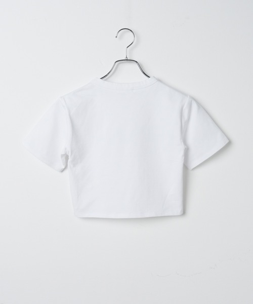 WEGO(ウィゴー)の「WEGO/ラインストーンちびT(Tシャツ/カットソー・レディース・ブラック/ホワイト・FREE)」の4枚目の写真