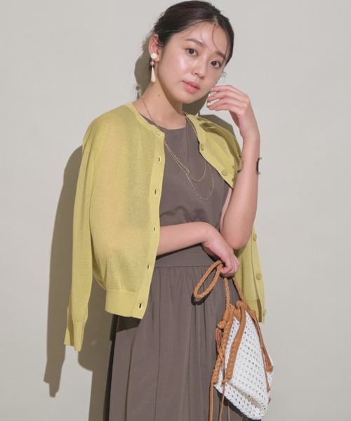 JUSGLITTY シアーカーデ JUSGLITTY（ジャスグリッティー）の「シアーカーデ（ニット