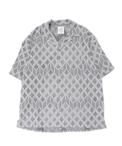 BEAVER（ビーバー）の「B omnivore/ビーオムニボー　RAMBUS OPEN COLLER SHIRT オープンカラーシャツ（シャツ/ブラウス・メンズ・グレー/ブルー/レッド・M）」の18枚目の写真