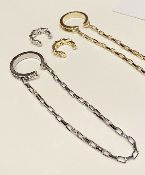 florist（フローリスト）の「人気のアシンメトリー2連イヤーカフ/片耳用（イヤーカフ・レディース・ゴールド系6/シルバー系3/シルバー系6/ゴールド系3/シルバー系8/シルバー系9/シルバー系2/シルバー系4/ゴールド系5/ゴールド系2/シルバー系5/ゴールド系8/シルバー系1/ゴールド系4/ゴールド系1/ゴールド系7/シルバー系7・FREE）」の7枚目の写真