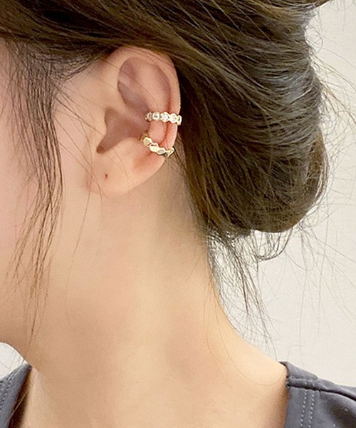 florist（フローリスト）の「人気のアシンメトリー2連イヤーカフ/片耳用（イヤーカフ・レディース・ゴールド系6/シルバー系3/シルバー系6/ゴールド系3/シルバー系8/シルバー系9/シルバー系2/シルバー系4/ゴールド系5/ゴールド系2/シルバー系5/ゴールド系8/シルバー系1/ゴールド系4/ゴールド系1/ゴールド系7/シルバー系7・FREE）」の14枚目の写真