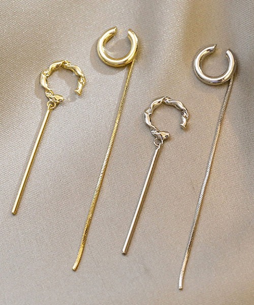 florist（フローリスト）の「人気のアシンメトリー2連イヤーカフ/片耳用（イヤーカフ・レディース・ゴールド系6/シルバー系3/シルバー系6/ゴールド系3/シルバー系8/シルバー系9/シルバー系2/シルバー系4/ゴールド系5/ゴールド系2/シルバー系5/ゴールド系8/シルバー系1/ゴールド系4/ゴールド系1/ゴールド系7/シルバー系7・FREE）」の22枚目の写真