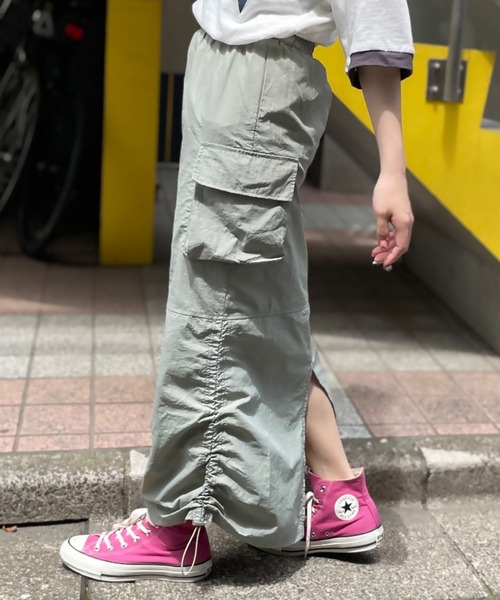 mi via loca（ミヴィアロカ）の「ドロストミリタリースカート（スカート・レディース・ブラック/カーキ/アイボリー・FREE）」の11枚目の写真