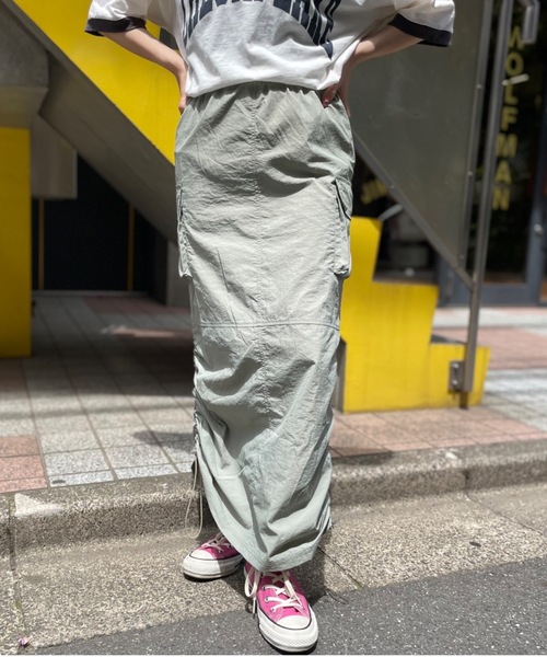 mi via loca（ミヴィアロカ）の「ドロストミリタリースカート（スカート・レディース・ブラック/カーキ/アイボリー・FREE）」の12枚目の写真