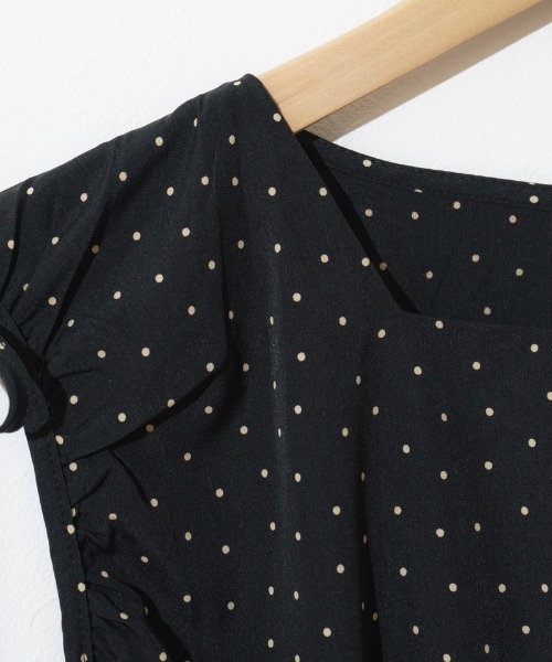 flower（フラワー）の「リボンドットブラウス（シャツ/ブラウス・レディース・ブラック/ベージュ・FREE）」の15枚目の写真
