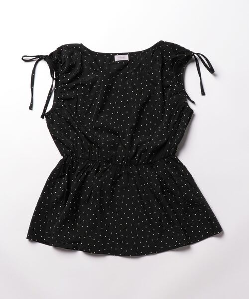 flower（フラワー）の「リボンドットブラウス（シャツ/ブラウス・レディース・ブラック/ベージュ・FREE）」の21枚目の写真