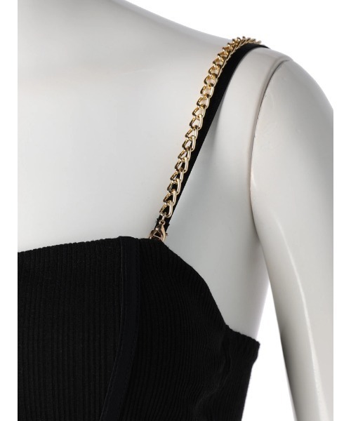 LIPSERVICE(リップサービス)の「フロントホックチェーンベア(キャミソール・レディース・ホワイト/ブラック・FREE)」の10枚目の写真