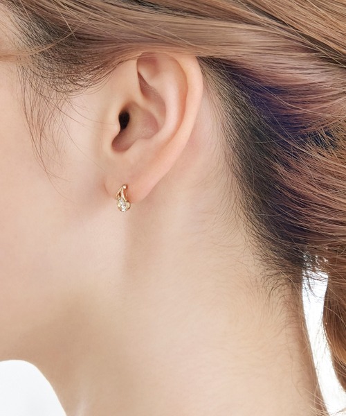 Phoebe（フィービィー）の「【金属アレルギー対応】【痛くないシリーズ】ルーセントビジューライトフィットイヤリング（イヤリング・レディース・ピンクゴールド/イエローゴールド・FREE）」の15枚目の写真