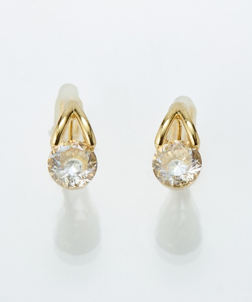 Phoebe（フィービィー）の「【金属アレルギー対応】【痛くないシリーズ】ルーセントビジューライトフィットイヤリング（イヤリング・レディース・ピンクゴールド/イエローゴールド・FREE）」の6枚目の写真