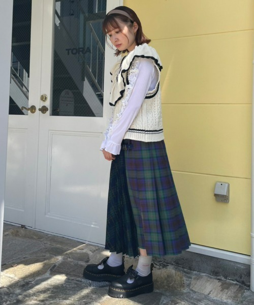 Candy Stripper（キャンディストリッパー）の「DOLLY RIBBON VELOUR トップス（その他トップス・レディース・オフホワイト/スモークピンク/ブラック・2）」の10枚目の写真