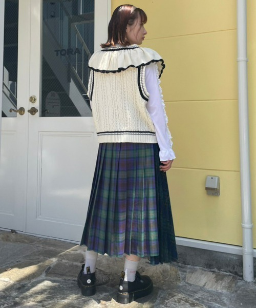 Candy Stripper（キャンディストリッパー）の「DOLLY RIBBON VELOUR トップス（その他トップス・レディース・オフホワイト/スモークピンク/ブラック・2）」の7枚目の写真