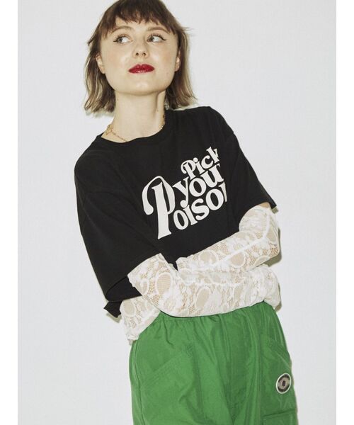 jouetie(ジュエティ)の「レースアームウォーマー(アームカバー・レディース・ブラック/オフホワイト/ブルー・FREE)」の13枚目の写真