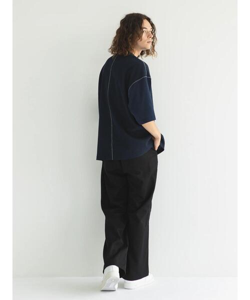 CRAFT STANDARD BOUTIQUE（クラフトスタンダードブティック）の「リサイクル切り替えH/S TEE-B（Tシャツ/カットソー・メンズ・ダークネイビー/ブラック/杢グレー・M/L/XL）」の5枚目の写真