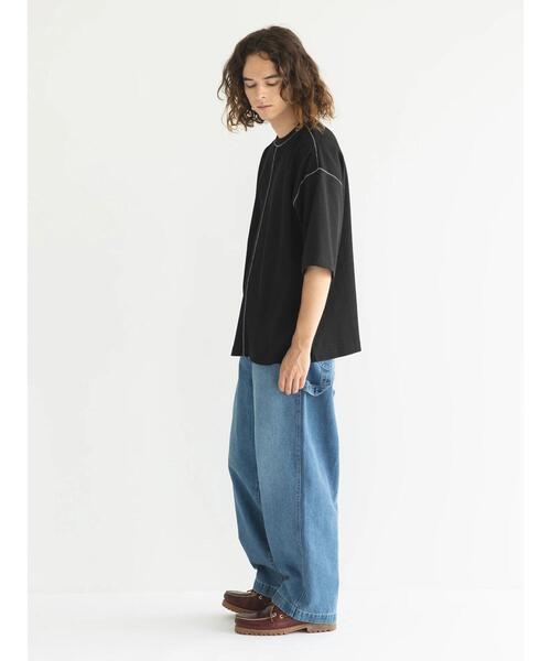 CRAFT STANDARD BOUTIQUE（クラフトスタンダードブティック）の「リサイクル切り替えH/S TEE-B（Tシャツ/カットソー・メンズ・ダークネイビー/ブラック/杢グレー・M/L/XL）」の11枚目の写真