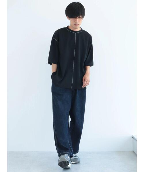 CRAFT STANDARD BOUTIQUE（クラフトスタンダードブティック）の「リサイクル切り替えH/S TEE-B（Tシャツ/カットソー・メンズ・ダークネイビー/ブラック/杢グレー・M/L/XL）」の15枚目の写真