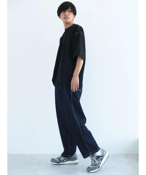 CRAFT STANDARD BOUTIQUE（クラフトスタンダードブティック）の「リサイクル切り替えH/S TEE-B（Tシャツ/カットソー・メンズ・ダークネイビー/ブラック/杢グレー・M/L/XL）」の16枚目の写真