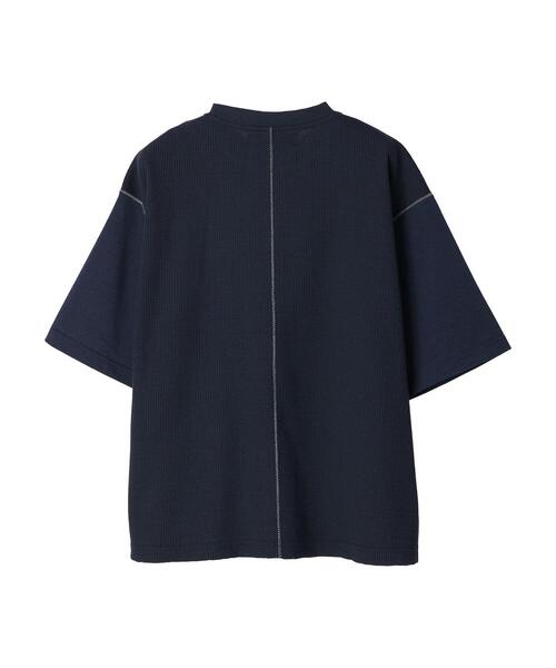 CRAFT STANDARD BOUTIQUE（クラフトスタンダードブティック）の「リサイクル切り替えH/S TEE-B（Tシャツ/カットソー・メンズ・ダークネイビー/ブラック/杢グレー・M/L/XL）」の19枚目の写真