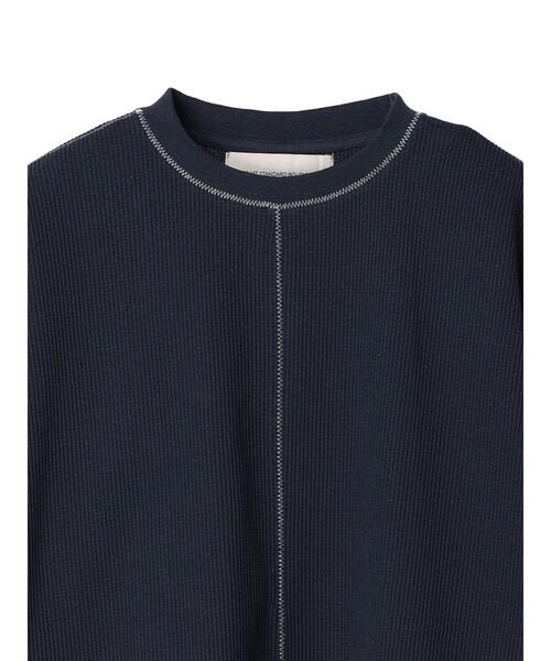 CRAFT STANDARD BOUTIQUE（クラフトスタンダードブティック）の「リサイクル切り替えH/S TEE-B（Tシャツ/カットソー・メンズ・ダークネイビー/ブラック/杢グレー・M/L/XL）」の20枚目の写真