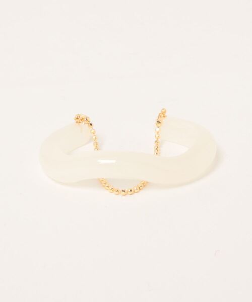 tone(トーン)の「【KuKuLu TOKYO】アクリル×チェーン ウェーブ バングル(バングル/リストバンド・レディース・ホワイト系その他/クリア/パープル系その他・FREE)」の15枚目の写真
