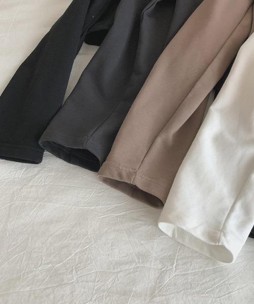 deux amour（ドゥーザムール）の「短丈ジップパーカー（パーカー・レディース・ホワイト/ブラック/チャコールグレー・FREE）」の7枚目の写真