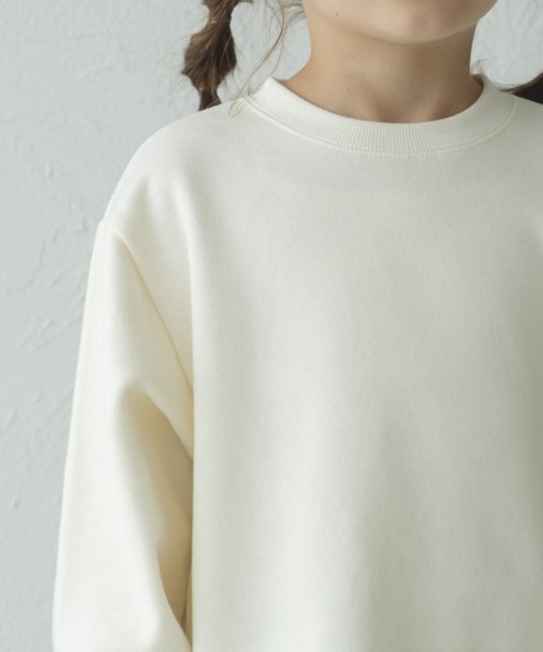 pairmanon(ペアマノン)の「裾ラウンド ネーム付き プルオーバー(スウェット・キッズ・ブルー/ピンク/グレー/グレイッシュベージュ/アイボリー/カーキ/ブラック/ダークブルー/モカ/ブルー系その他3/ラベンダー/マスタード・110/140/100/90/150/120/130)」の13枚目の写真