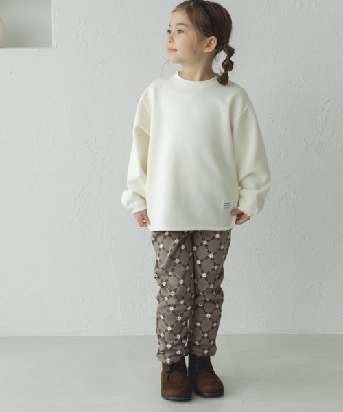 pairmanon(ペアマノン)の「裾ラウンド ネーム付き プルオーバー(スウェット・キッズ・ブルー/ピンク/グレー/グレイッシュベージュ/アイボリー/カーキ/ブラック/ダークブルー/モカ/ブルー系その他3/ラベンダー/マスタード・110/140/100/90/150/120/130)」の14枚目の写真