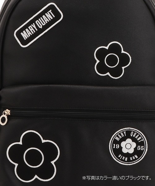 MARY QUANT(マリークワント)の「ワッペンポイントシャイニー リュック(バックパック/リュック・レディース・ブラック/グリーン・FREE)」の13枚目の写真