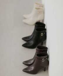 PROPORTION BODY DRESSING | 【美人百花10月号掲載 石崎日梨さん着用商品】ポインテッドショートブーツ / 1213282900(ブーツ)