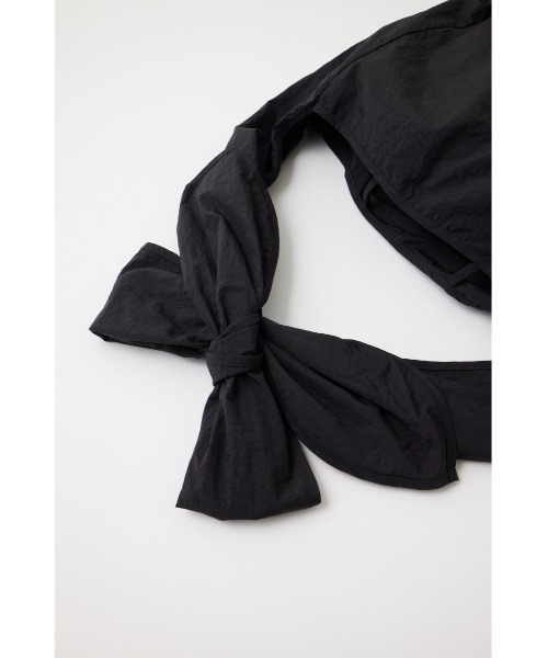 M_（エムアンダーバー）の「【M_】TAPE TIE BIG トートバッグ（ショルダーバッグ・レディース・ブラック/ホワイト・FREE）」の3枚目の写真