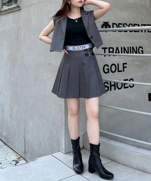 INGNI（イング）の「ショートベスト(セットアップ対応)（ベスト・レディース・グレー/ブラック/ブラウン系その他2・M）」の14枚目の写真