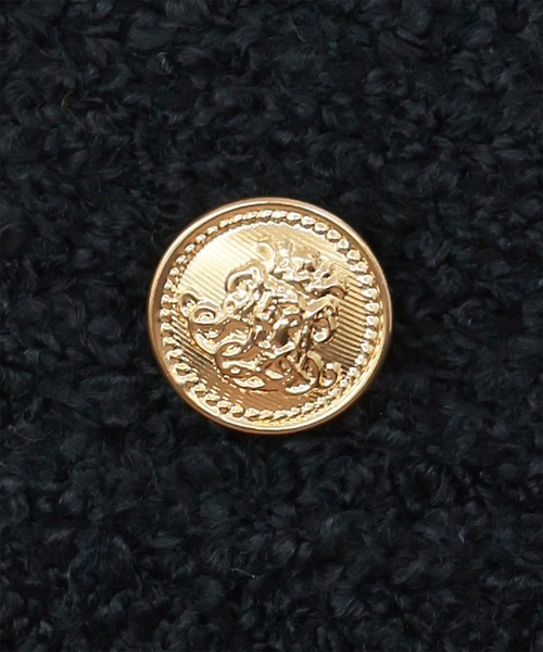 【セール】Vネックツイード風ニットベスト（ベスト）｜ELFRANK（エルフランク）