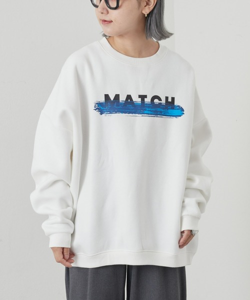 CIAOPANIC TYPY(チャオパニックティピー)の「【WEB限定】【ユニセックス】ビッグシルエットアソートロゴスウェット(スウェット・メンズ・チャコールグレー/ホワイト/ライトグレー/ブラウン・MEDIUM/LARGE)」の9枚目の写真