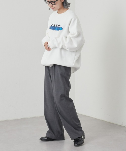 CIAOPANIC TYPY(チャオパニックティピー)の「【WEB限定】【ユニセックス】ビッグシルエットアソートロゴスウェット(スウェット・メンズ・チャコールグレー/ホワイト/ライトグレー/ブラウン・MEDIUM/LARGE)」の15枚目の写真