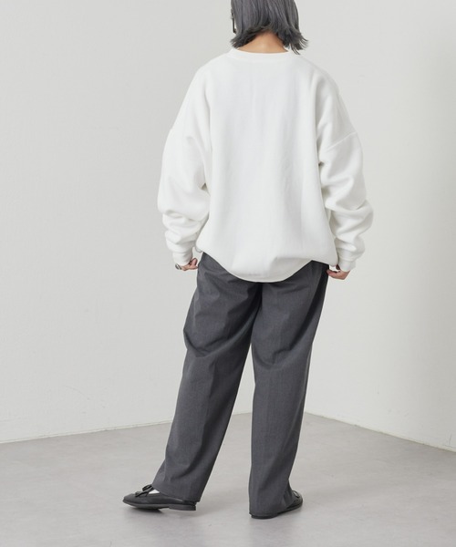 CIAOPANIC TYPY(チャオパニックティピー)の「【WEB限定】【ユニセックス】ビッグシルエットアソートロゴスウェット(スウェット・メンズ・チャコールグレー/ホワイト/ライトグレー/ブラウン・MEDIUM/LARGE)」の17枚目の写真