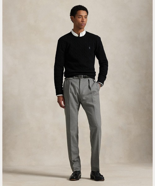 POLO RALPH LAUREN（ポロ ラルフ ローレン）の「ケーブルニット ウールカシミヤ セーター（ニット/セーター・メンズ・ブラック系1・L/M/S/XL/XS/XXL）」の5枚目の写真