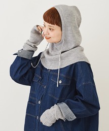 CUBE SUGAR | WEB限定ニットバラクラバ＆アームウォーマーセット(ネックウォーマー/スヌード)