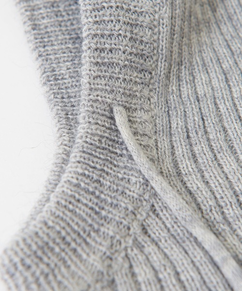 CUBE SUGAR（キューブシュガー）の「WEB限定ニットバラクラバ＆アームウォーマーセット（ネックウォーマー/スヌード・レディース・ブラック/スミクロ/グレー・M）」の8枚目の写真