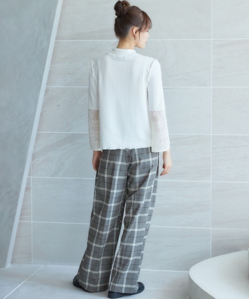 miclat（ミクラ）の「大きいサイズ　袖レースメロウカットソー　miclat（Tシャツ/カットソー・レディース・ブラック/アイボリー・L/5L/3L/4L/LL）」の22枚目の写真