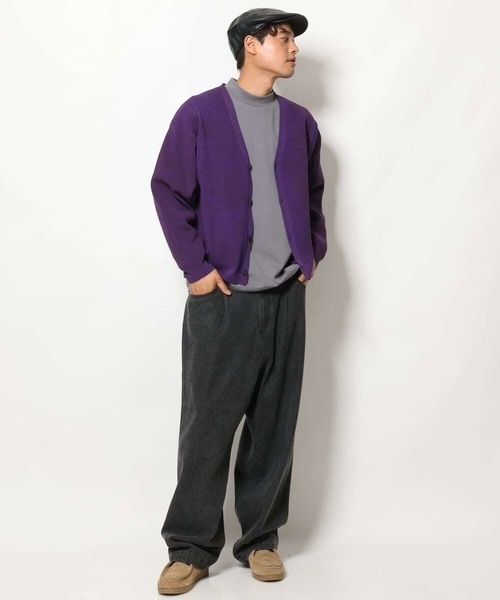 a.v.v（アーヴェヴェ）の「合皮ハンチング（ハンチング/ベレー帽・メンズ・ブラック・46）」の4枚目の写真