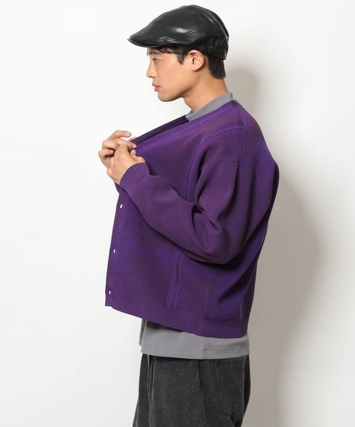 a.v.v（アーヴェヴェ）の「合皮ハンチング（ハンチング/ベレー帽・メンズ・ブラック・46）」の8枚目の写真