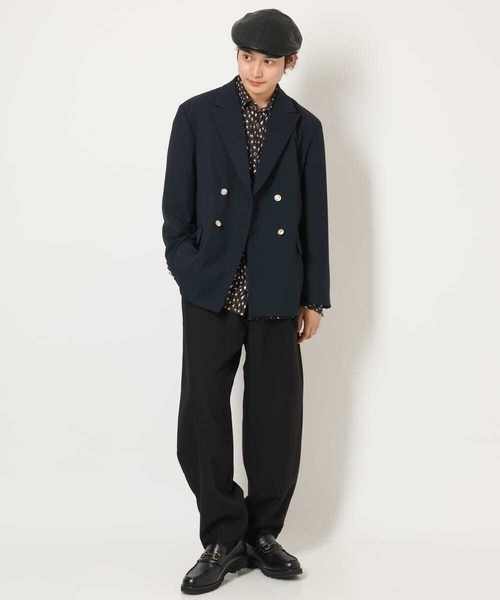 a.v.v（アーヴェヴェ）の「合皮ハンチング（ハンチング/ベレー帽・メンズ・ブラック・46）」の11枚目の写真