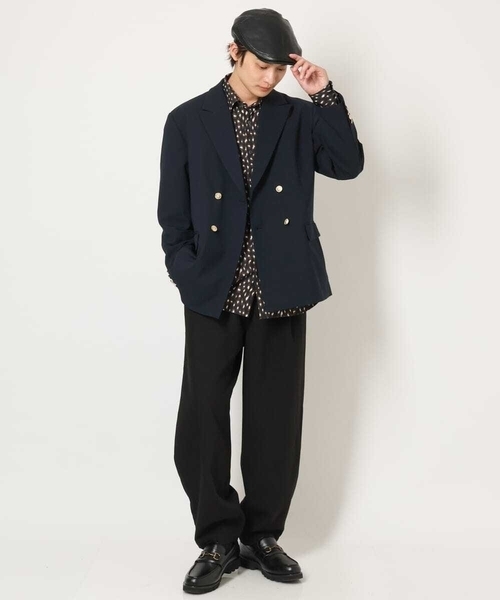 a.v.v（アーヴェヴェ）の「合皮ハンチング（ハンチング/ベレー帽・メンズ・ブラック・46）」の12枚目の写真